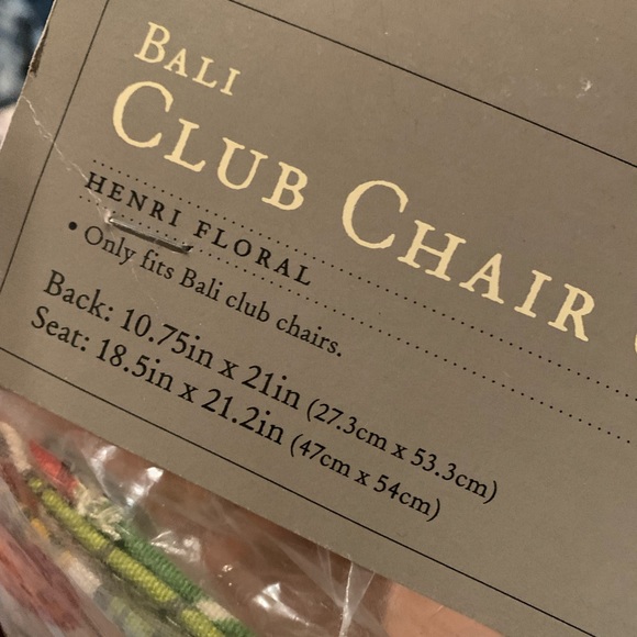 NWT World Market Cotton Canvas Directors Club Chair Cover Replacement Floral - Picture 2 of 3